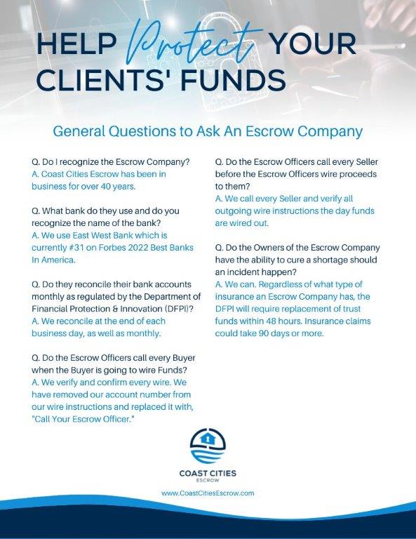 help protect your clients' funds