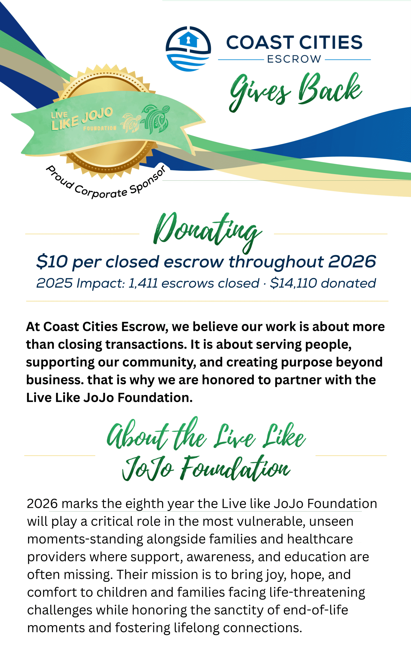 About the Live Like Jojo Foundation